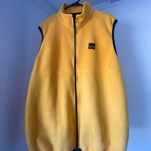 LL Bean Outdoors Mens Fleece Vest Full Zip USA big and tall